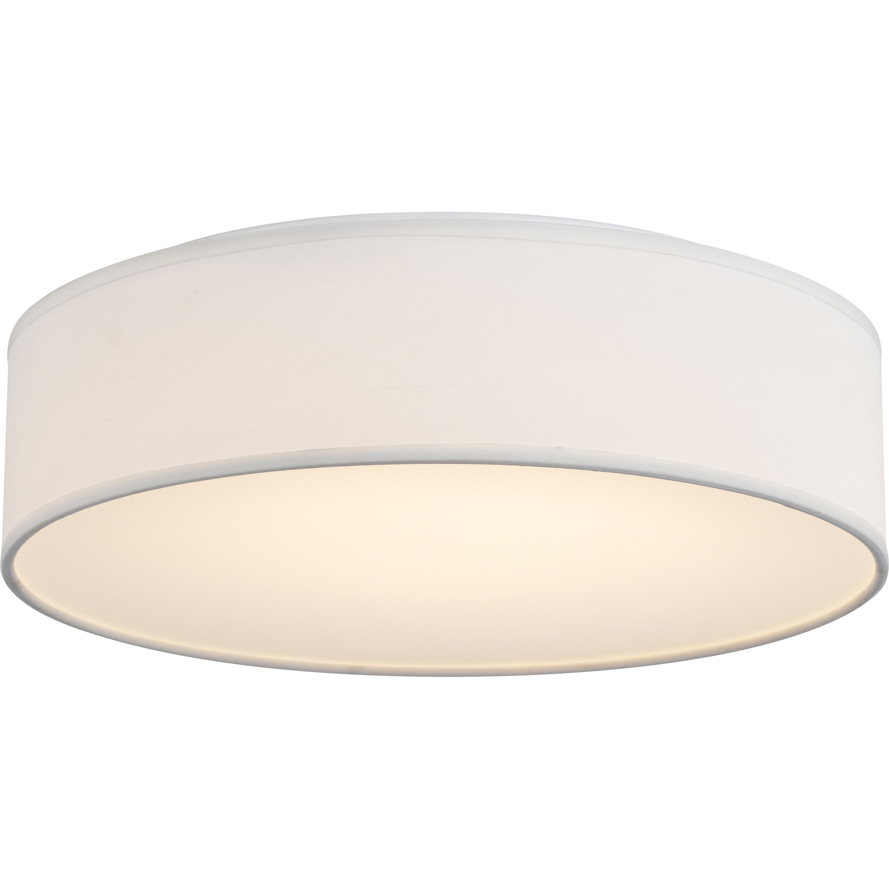 Fabric flush ceiling light outlet