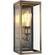 Irving 1 Light 6.3 inch Antique Brass and Clear Glass Wall Lamp Wall Light