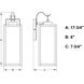 Clinton LED 17.75 inch Matte Black Outdoor Wall