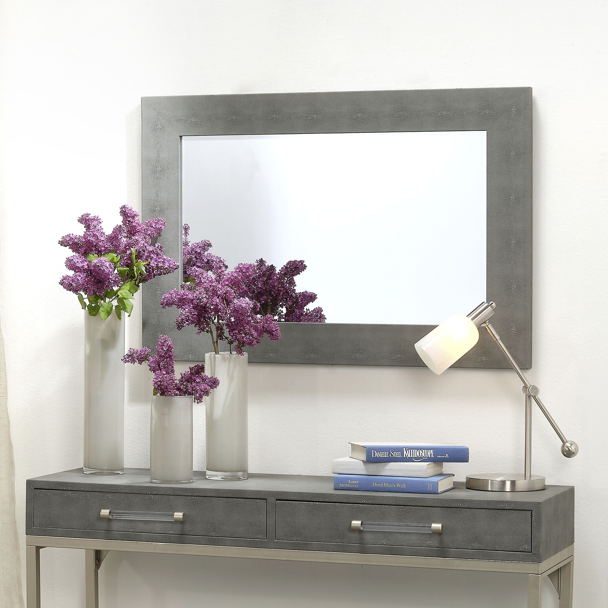 Structure 38 X 26 inch Grey Mirror
