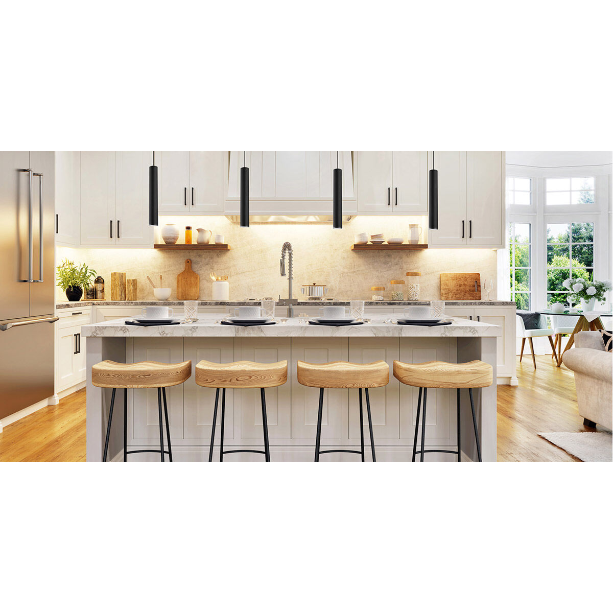 Tortoreto 1 Light 3.94 inch Matte Black Mini Pendant Ceiling Light