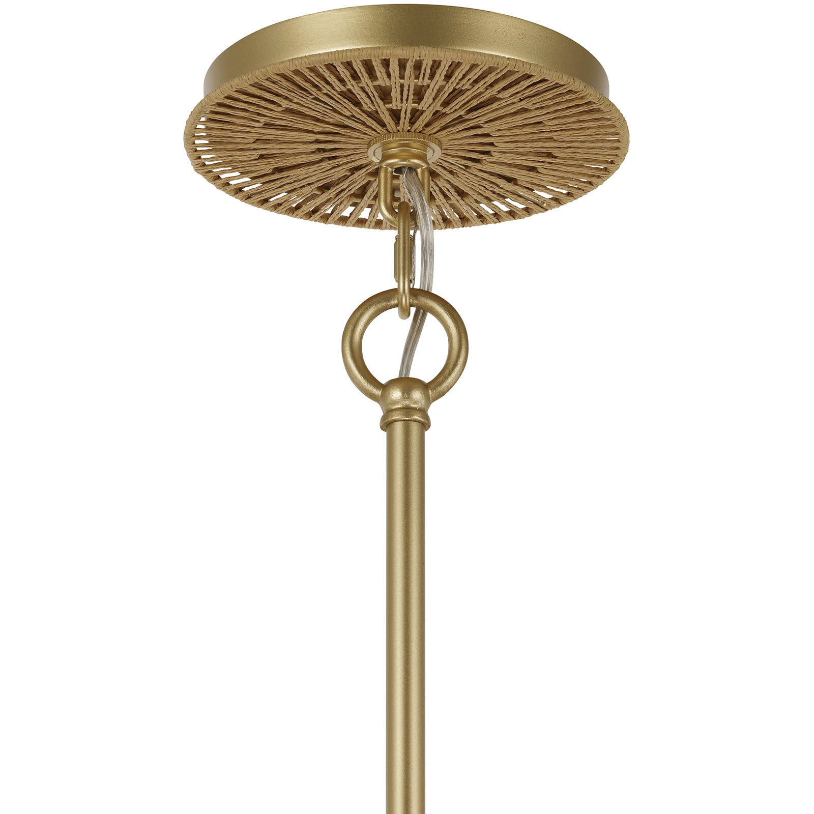 Abbott 5 Light 30.5 inch Distressed Gold Pendant Ceiling Light