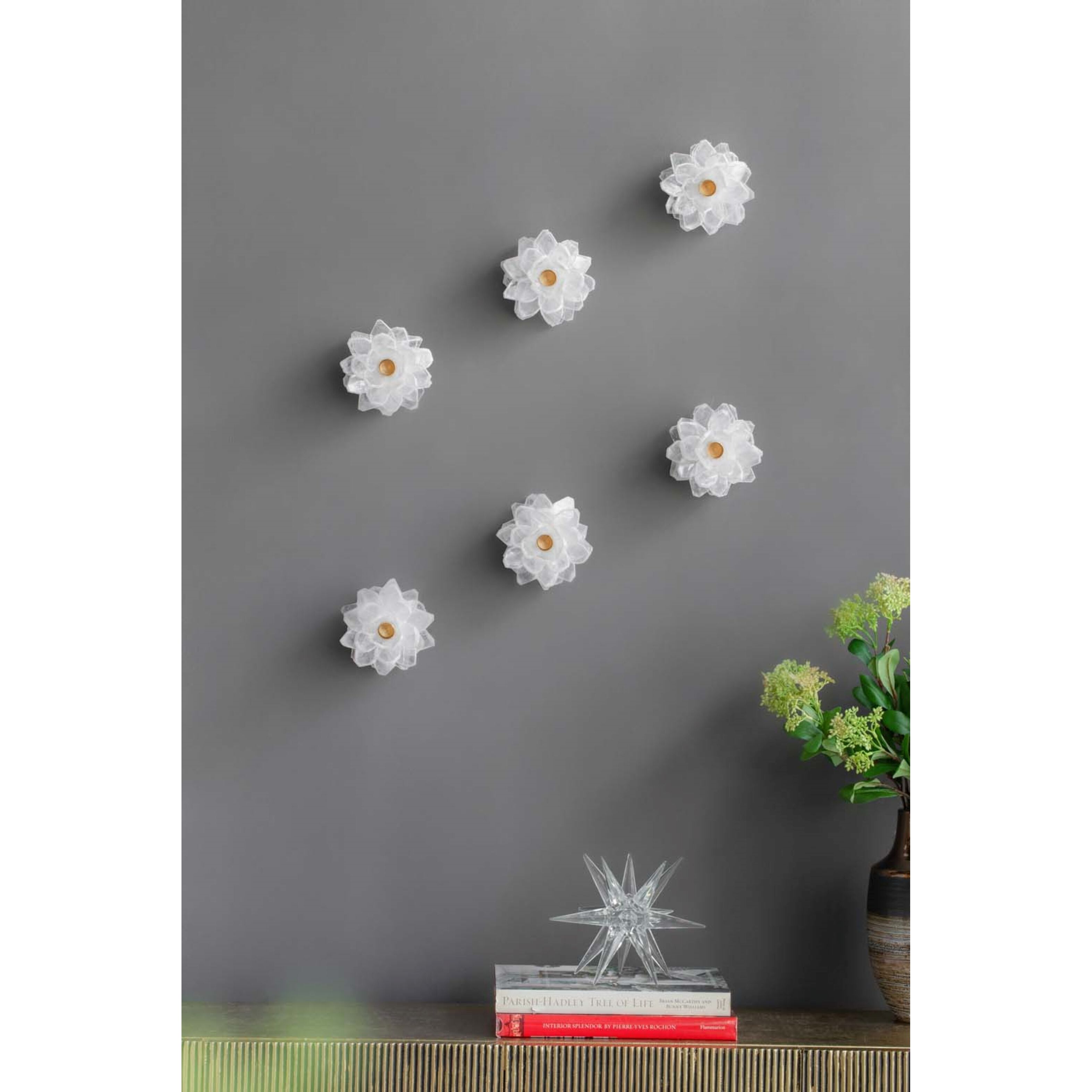 Selenite Stone 5.5 X 4.5 inch Candle Holder