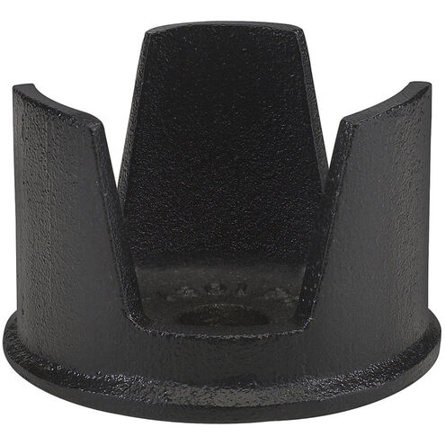 Isaac 3 inch Black Outdoor Pier Mount Base
