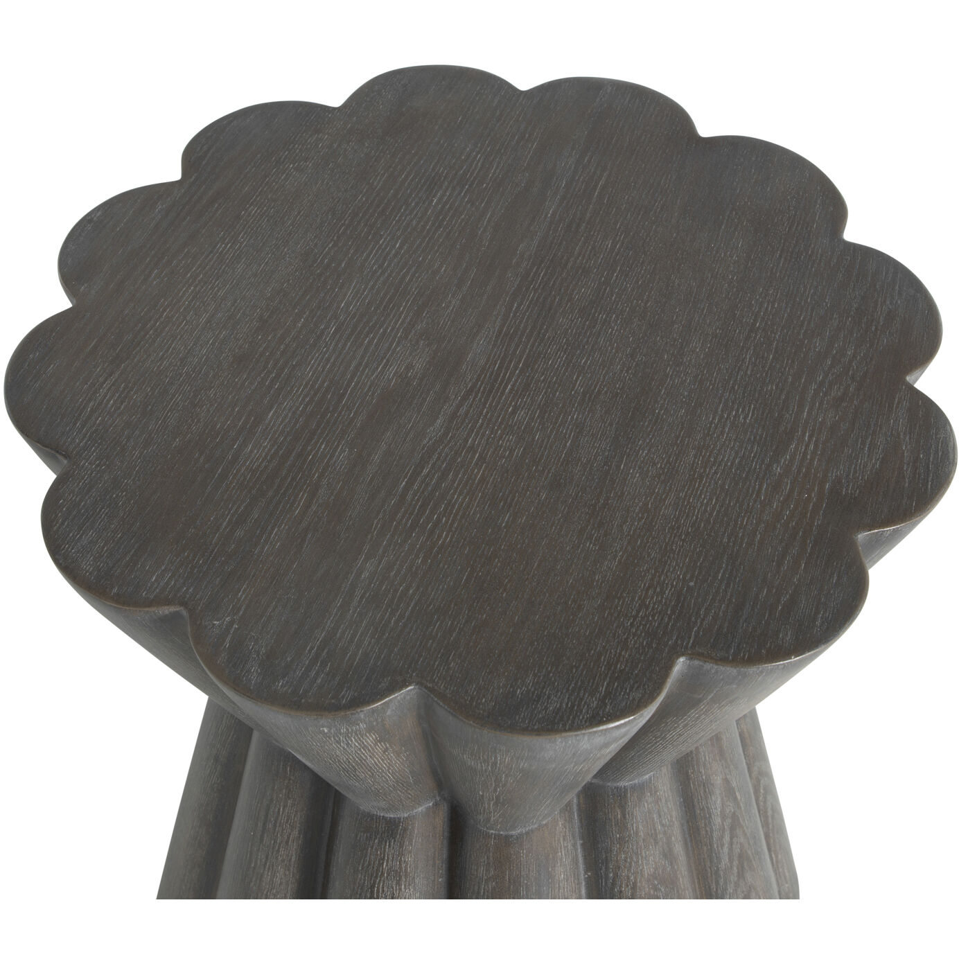 Annie Side Table in Cerused Forest Black