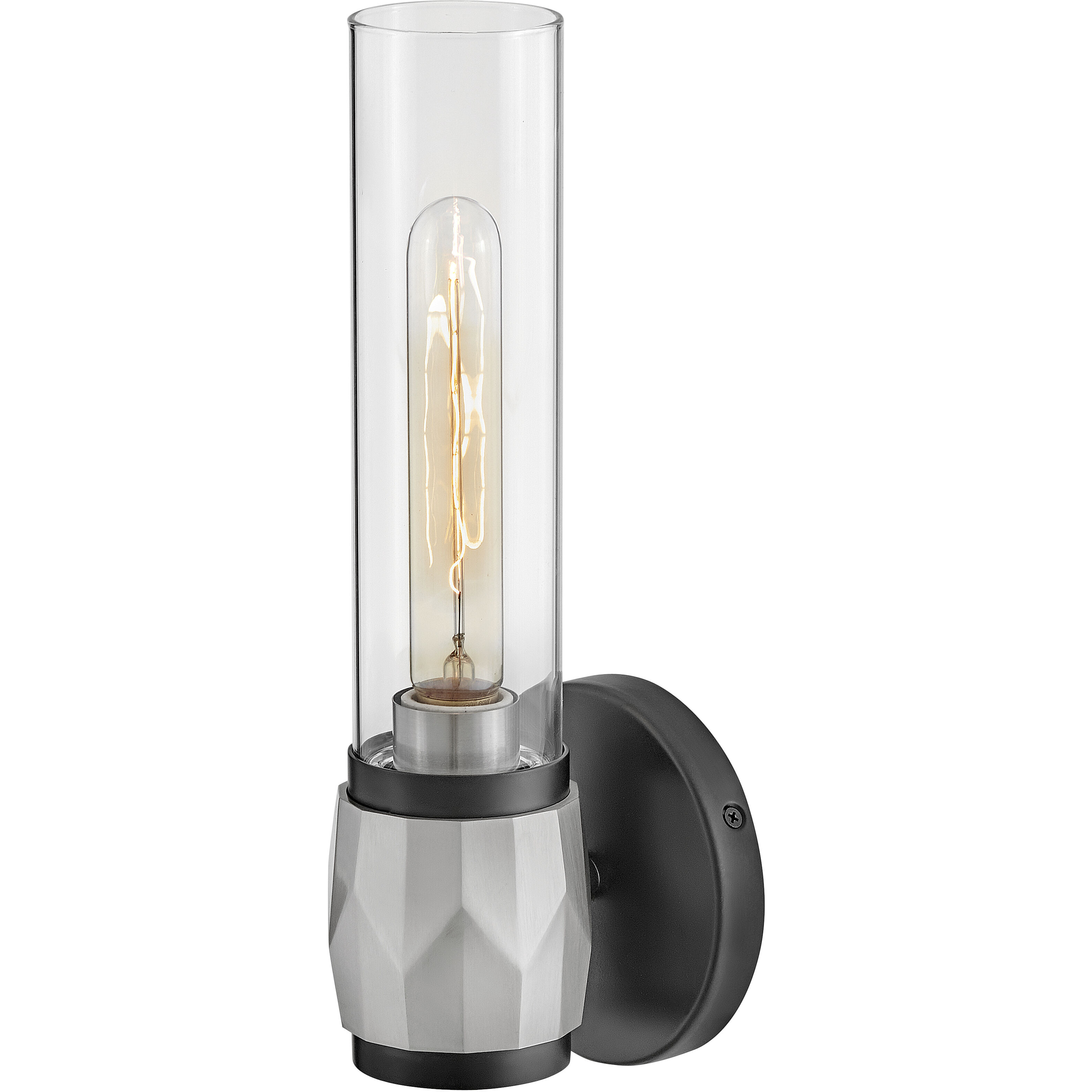 Ellison 5 inch Black with Brushed Nickel Vanity Light Wall Light in Black / Brushed Nickel