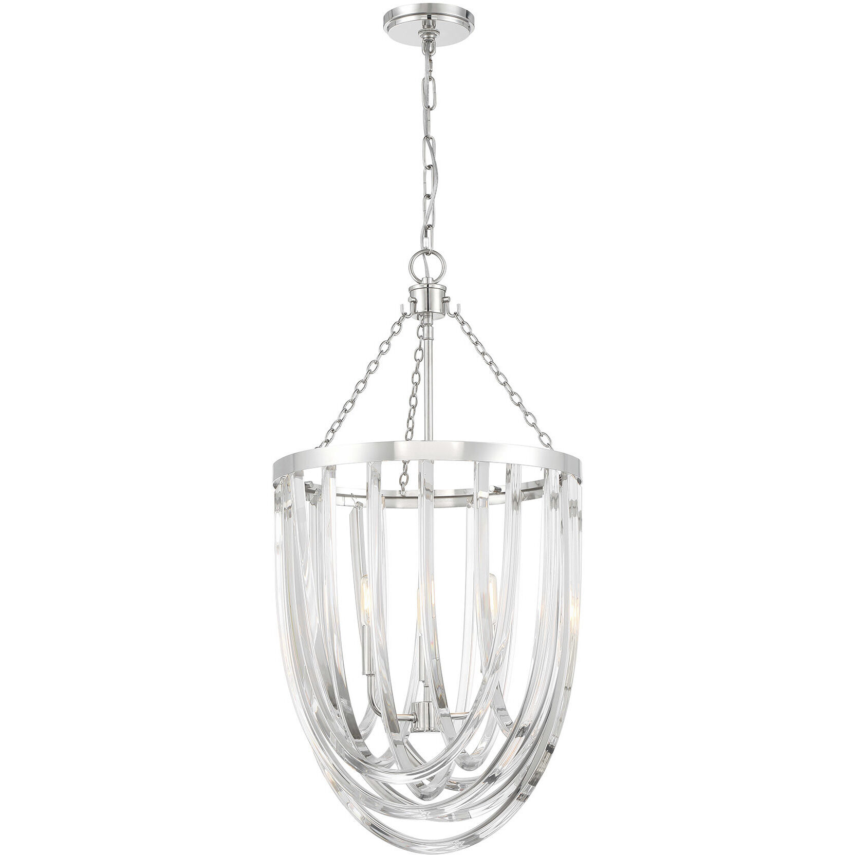 Jennings 3 Light 16.13 inch Polished Nickel Pendant Ceiling Light