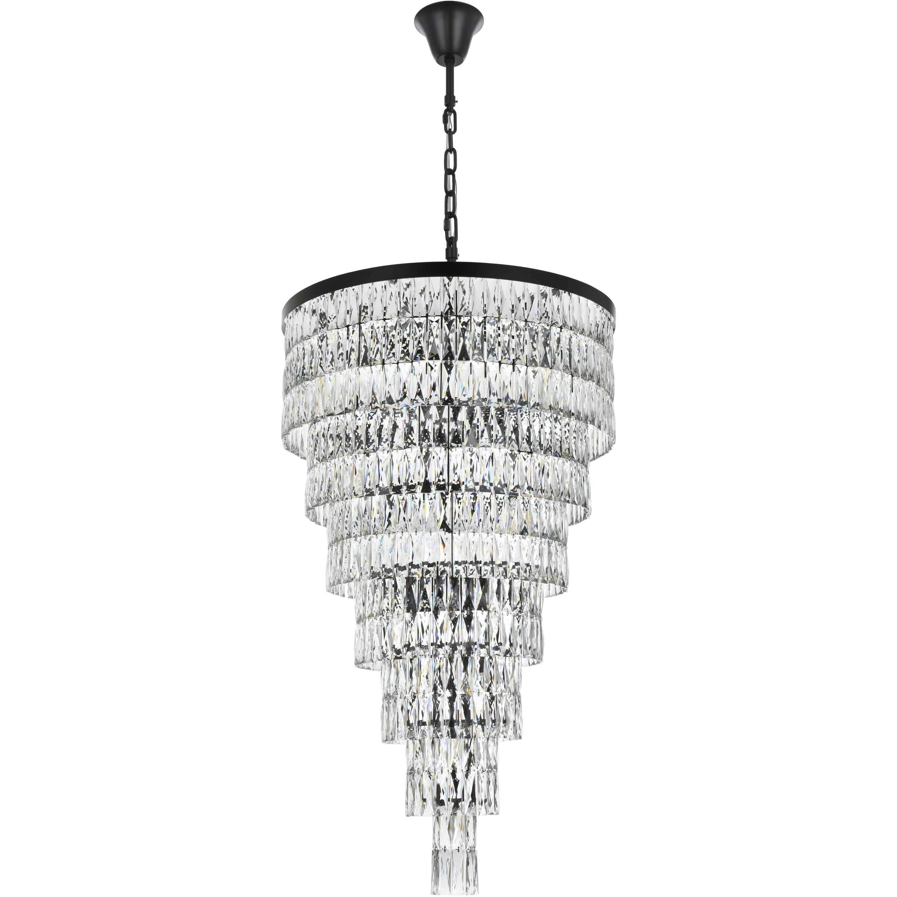 Josephine 41 Light 32 inch Black Chandelier Ceiling Light