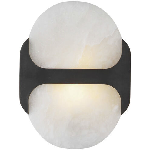 Odin 1 Light 9.38 inch Urban Bronze ADA Wall Sconce Wall Light in Urban Bronze and Alabaster