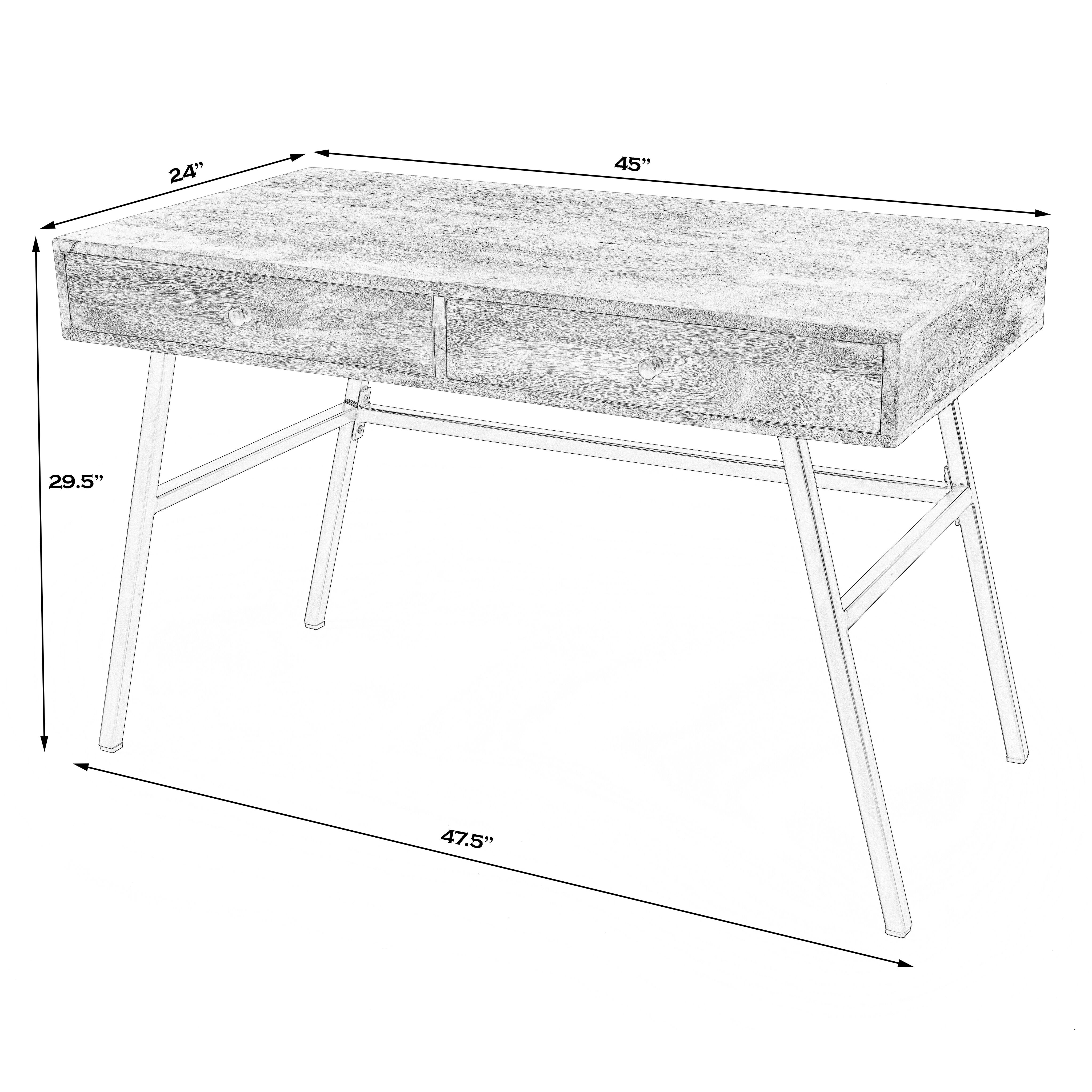 Reison Wooden Desk in Light Brown