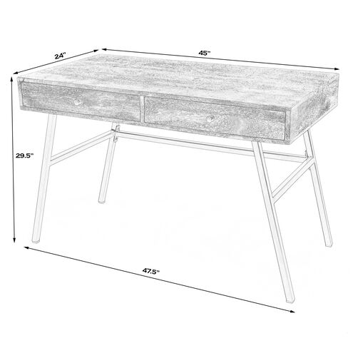 Reison Wooden Desk in Light Brown