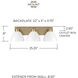 Ross 3 Light 25.25 inch Aged Brass Vanity Light Wall Light
