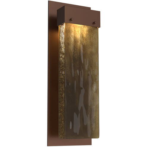 Parallel LED 5 inch Flat Bronze Indoor Sconce Wall Light in 3000K LED, Clear Rimelight