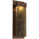 Parallel LED 5 inch Flat Bronze Indoor Sconce Wall Light in 3000K LED, Clear Rimelight