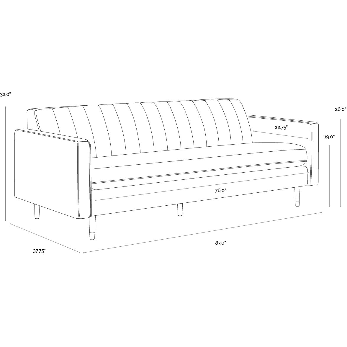 Yosi Moss Green Sofa