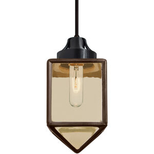 Bravo 1 Light Black Pendant Ceiling Light