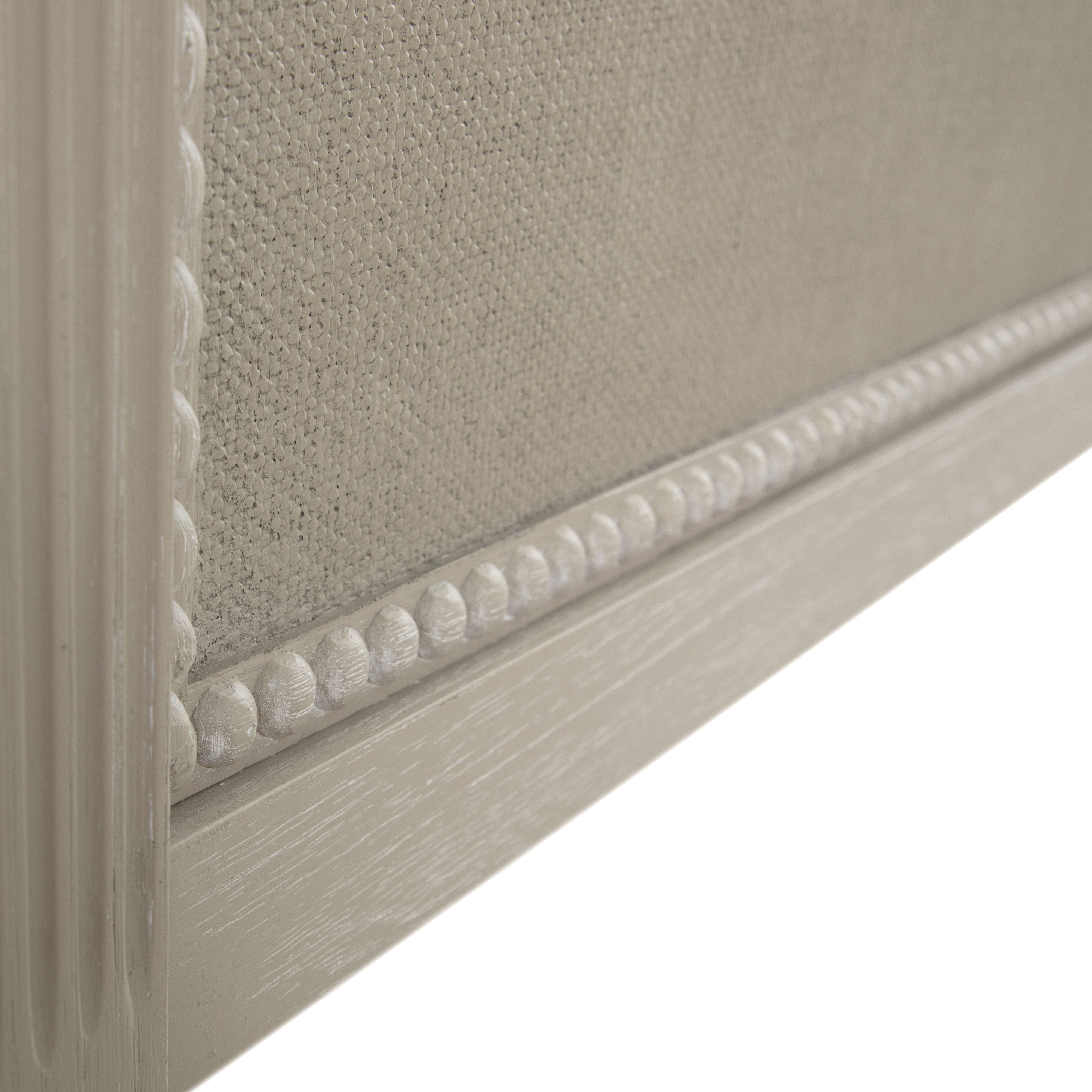 Caroline Cerused White Twin Bed