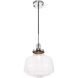 Lyle 1 Light 11 inch Chrome Pendant Ceiling Light