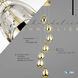 Artisan Collection/VENEZIA Series 7 Light 9 inch Gold Pendant/Chandelier Ceiling Light