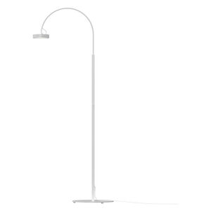 Pluck 43 inch 8 watt Satin White Floor Lamp Portable Light
