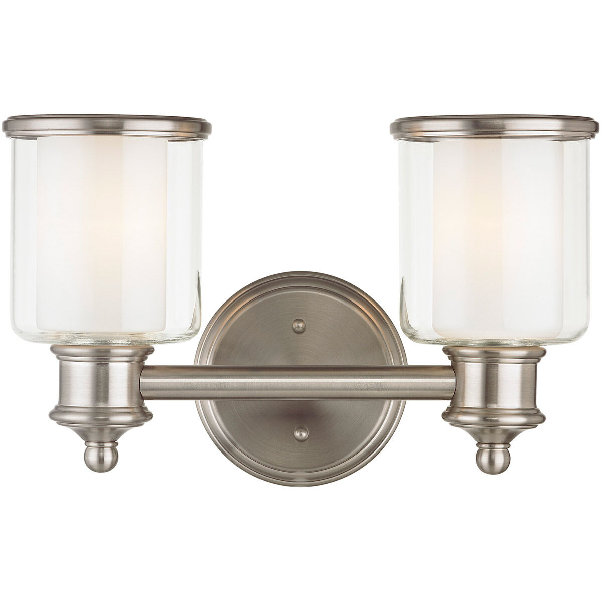Middlebush 2 Light 15 inch Brushed Nickel Bath Vanity Wall Light