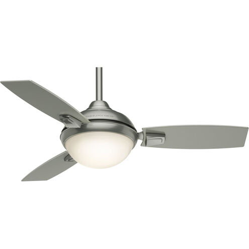 Verse 44 inch Brushed Nickel with Black Mahogany, Black Mahogany Blades Ceiling Fan