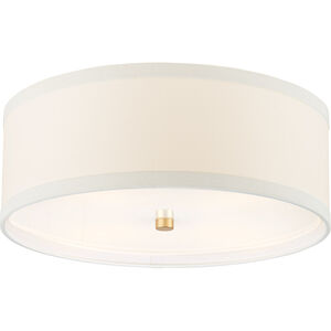 kate spade new york Walker 4 Light 18 inch Gild Flush Mount Ceiling Light in Cream Linen, Medium