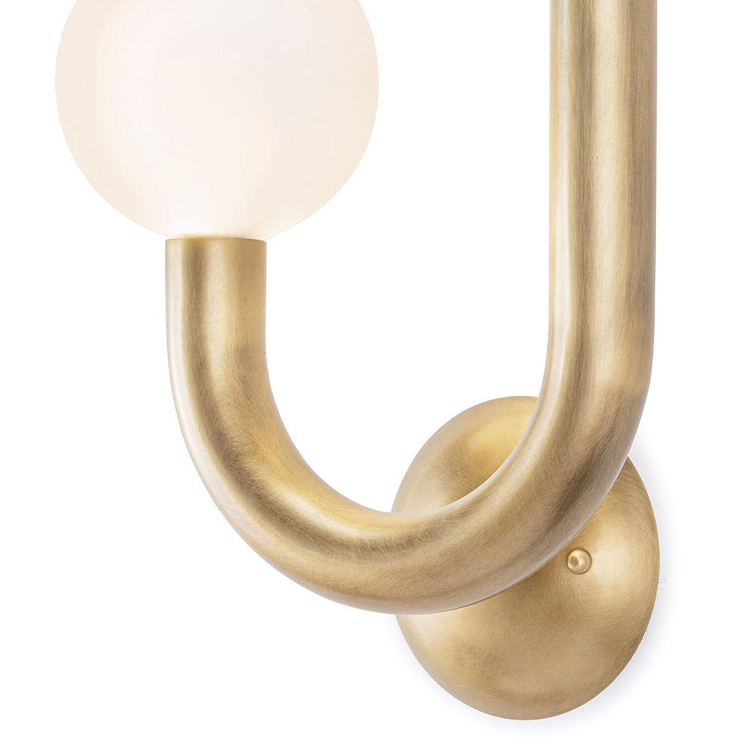 Happy LED 11.25 inch Natural Brass Wall Sconce Wall Light, Left Side