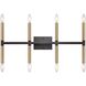 Notre Dame 8 Light 28 inch Oil Rubbed Bronze and Gold Bath Bar Wall Light