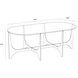 Juliane 47 X 24 inch Clear / Antique Brass Coffee Table