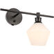 Gene 1 Light 14.7 inch Black Wall sconce Wall Light, Right