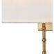Shannon Sconce Wall Light in Warm Brass