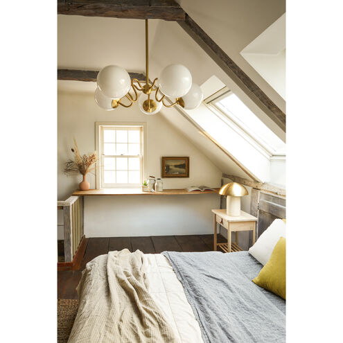 Gaia 16.5 inch 60 watt Aged Brass Table Lamp Portable Light