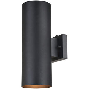 Chiasso 2 Light 14.25 inch Textured Black Outdoor Wall 