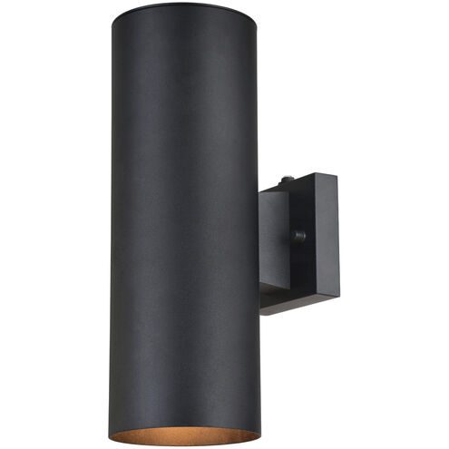 Chiasso LED 14.25 inch Textured Black Outdoor Wall