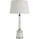 Larry Laslo 33 inch 100.00 watt Clear/Crackled/Satin Nickel Table Lamp Portable Light