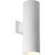 Cylinder Outdoor Wall Cylinder in White, LED Lamping, Progress LED
