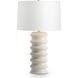 Downey 26.75 inch 150.00 watt Off-White Table Lamp Portable Light in Grey