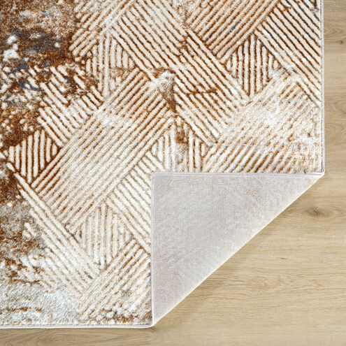 Melet 90 X 63 inch Gold Rug in 5 x 7