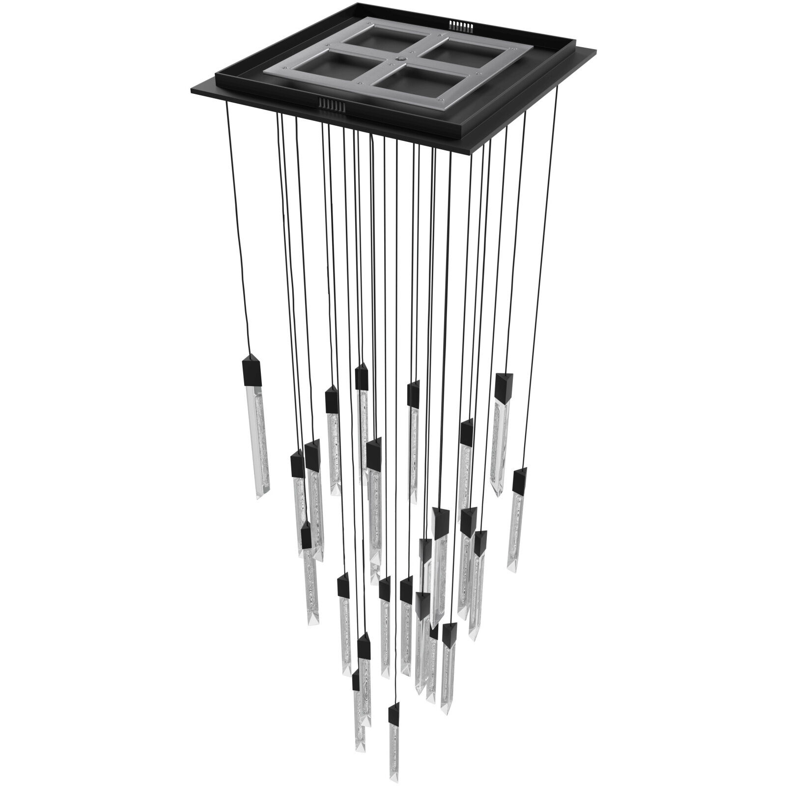 Alpine LED 36 inch Black Multi Port Pendant Ceiling Light