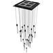 Alpine LED 36 inch Black Multi Port Pendant Ceiling Light