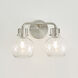 Sean Lavin Clara 2 Light 14.75 inch Satin Nickel Vanity Light Wall Light