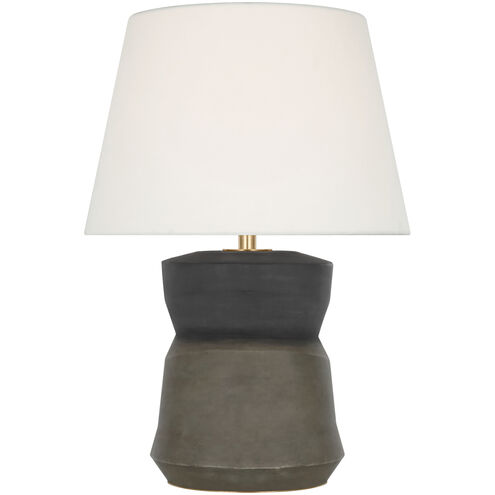 Sean Lavin 1953 25.5 inch 9 watt Smoke on Goldenrod Geometric Form Table Lamp Portable Light