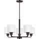 Canfield 5 Light 23.88 inch Bronze Chandelier Ceiling Light