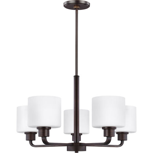 Canfield 5 Light 23.88 inch Bronze Chandelier Ceiling Light