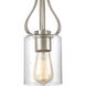 Market Square 1 Light 5 inch Brushed Nickel Mini Pendant Ceiling Light
