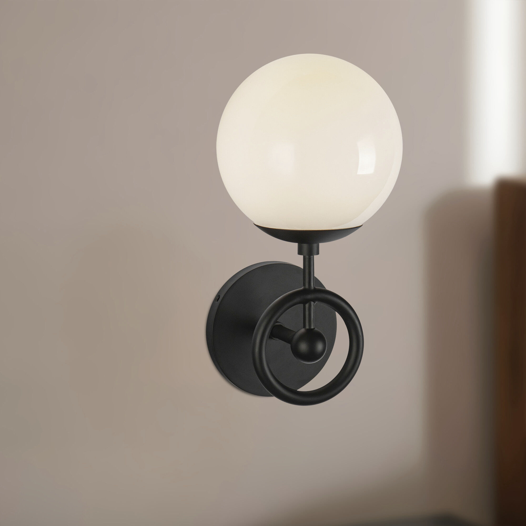 Alora Mood Fiore Wall/Vanity Light Wall Light in Matte Black