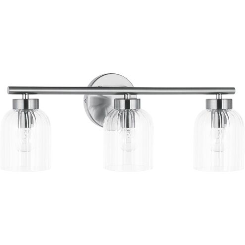 Vienna 3 Light 21 inch Polished Chrome Vanity Light Wall Light