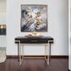 Evora 45.5 inch Matte Black and Gold Desk/Console