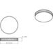 Madison LED 16.5 inch Modern Gold Flush Mount Ceiling Light